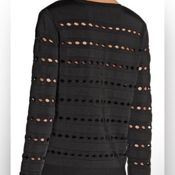 Herve Leger Yusa Eyelet Top👚 Medium ❤️ HL - Picture 5 of 7